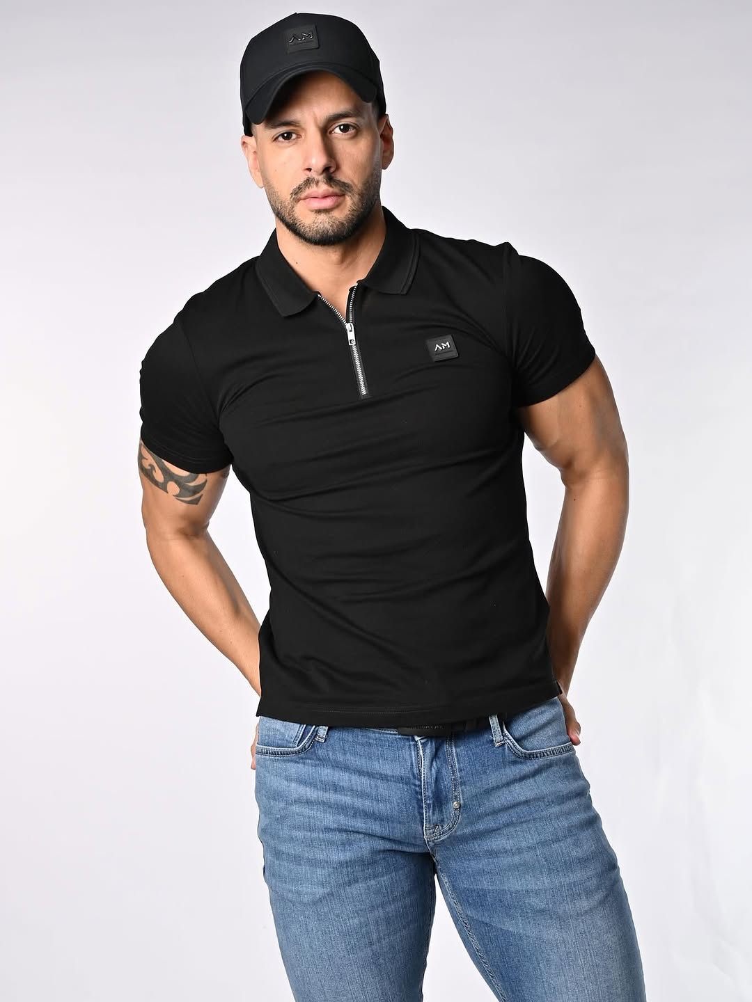 Jacket negro cuero